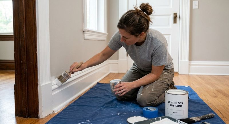 Wood Trim Painting in Waco, TX