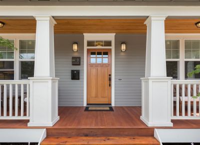 Wood Door Staining