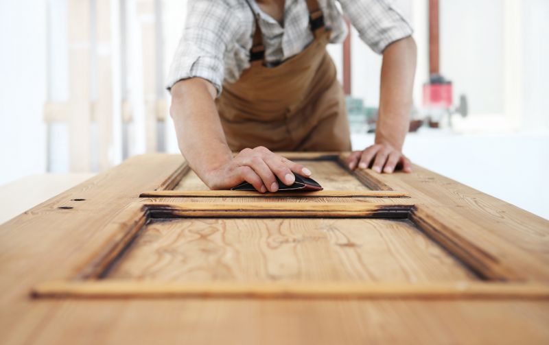 Wood Door Staining