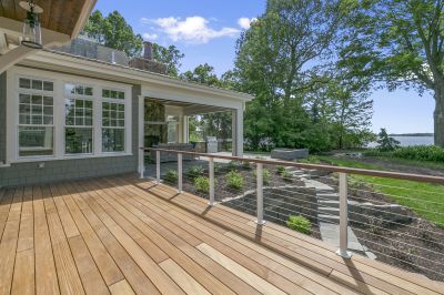 Painted outdoor deck