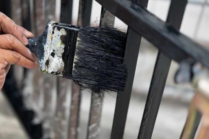 Galvanized Fence Painting in Waco, TX