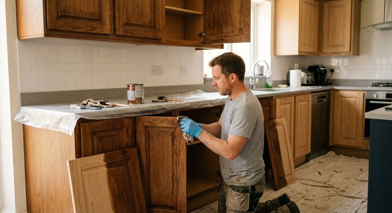 Kitchen Cupboard Refinishing in Terre Haute, IN